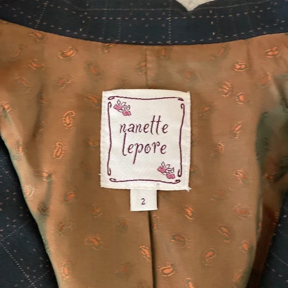 Size 2 Nanette Lepore Vintage Suit Jacket - Picture 2 of 6